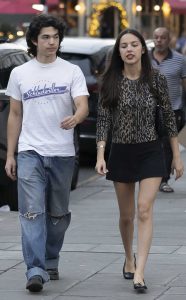 Olivia Rodrigo in a Black Mini Skirt