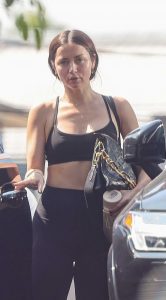 Ana de Armas in a Black Sports Bra