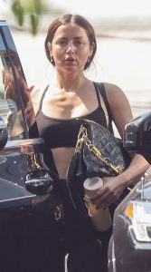 Ana de Armas in a Black Sports Bra