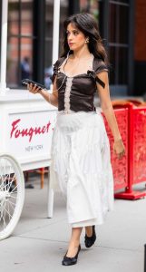 Camila Cabello in a White Skirt