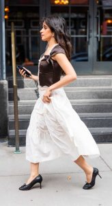 Camila Cabello in a White Skirt