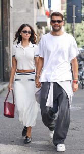 Eiza Gonzalez in a White Ensemble