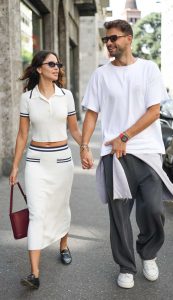 Eiza Gonzalez in a White Ensemble