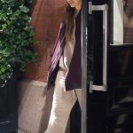 Jessica Alba in a Beige Sweatsuit Leaves the Mercer Hotel in New York City 09/20/2025