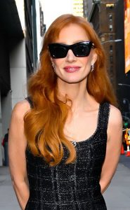 Jessica Chastain in a Black Dress