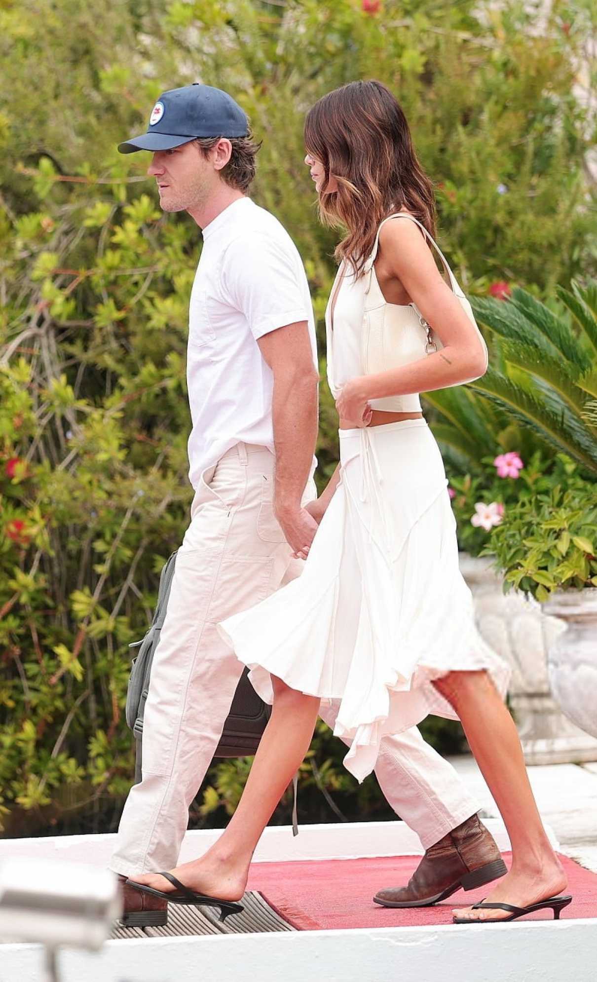 Kaia Gerber in a White Ensemble