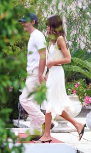 Kaia Gerber in a White Ensemble