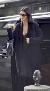 Kendall Jenner in a Black Coat
