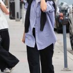 Kendall Jenner in a Black Flip-Flops Was Seen Out in Los Angeles 09/26/2025