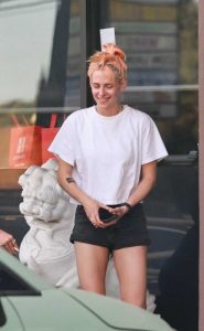 Kristen Stewart in a White Tee