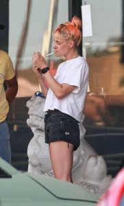 Kristen Stewart in a White Tee