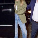 Margot Robbie in an Olive Shirt Was Seen Out in New York City 09/14/2025
