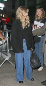 Amanda Seyfried in a Black Jacket