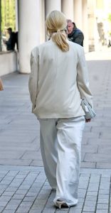 Elle Fanning in a White Ensemble