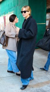 Jennifer Lawrence in a Black Coat