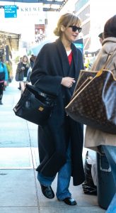 Jennifer Lawrence in a Black Coat