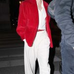 Kristen Stewart in a Red Blazer Was Seen Out in Paris 10/15/2025