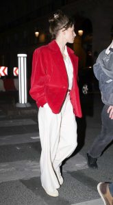 Kristen Stewart in a Red Blazer