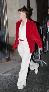 Kristen Stewart in a Red Blazer