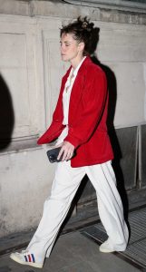 Kristen Stewart in a Red Blazer