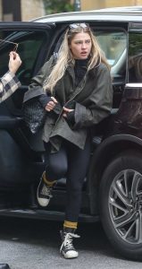 Madelyn Cline in a Black Leggings
