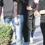Miley Cyrus in a Blue Jeans Attends a Medical Building in Beverly Hills 10/20/2025