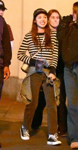 Olivia Rodrigo in a Striped Sweater
