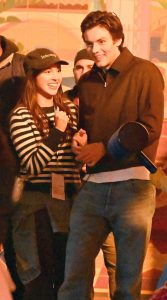 Olivia Rodrigo in a Striped Sweater