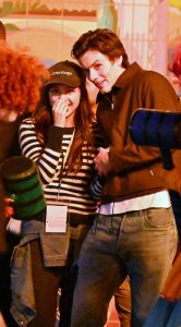 Olivia Rodrigo in a Striped Sweater