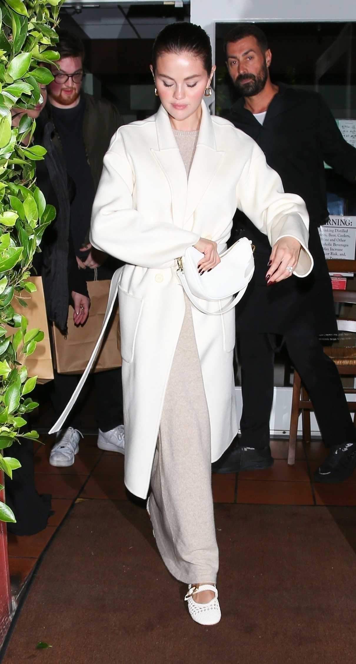 Selena Gomez in a White Coat