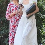 Selena Gomez in a White Dress Departing the Bel Air Hotel in Los Angeles 10/09/2025