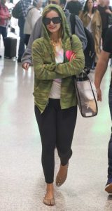 Addison Rae in a Camo Hoodie