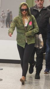 Addison Rae in a Camo Hoodie