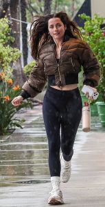 Ana de Armas in a Brown Jacket