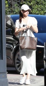 Ana de Armas in a White Cap