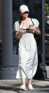 Ana de Armas in a White Cap