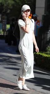 Ana de Armas in a White Cap