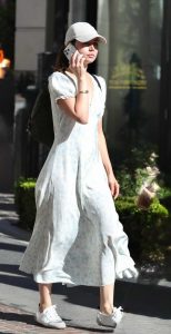 Ana de Armas in a White Cap