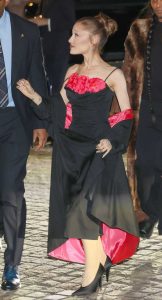 Ariana Grande in a Black Dress