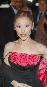 Ariana Grande in a Black Dress