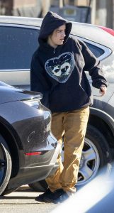 Billie Eilish in a Black Hoodie