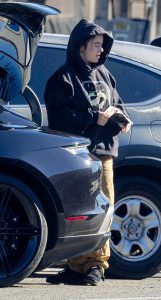 Billie Eilish in a Black Hoodie