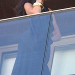 Dua Lipa in a Black Ensemble Takes Pictures on the Balcony of the Fasano Hotel in Rio De Janeiro 11/21/2025