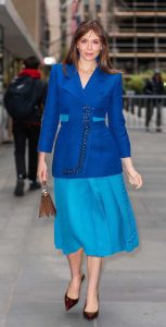 Elizabeth Olsen in a Blue Blazer