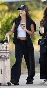 Jessica Alba in a Black Cap