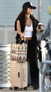 Jessica Alba in a Black Cap