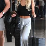 Olivia Dunne in a Black Top Arrives at LAX Airport in Los Angeles 11/19/2025