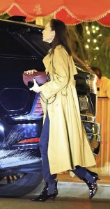 Gal Gadot in a Yellow Trench Coat