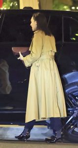 Gal Gadot in a Yellow Trench Coat