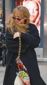 Jennifer Lawrence in a Black Coat